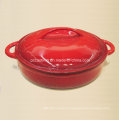 Esmalte Ferro Fundido Cookware Fabricante De China Tamanho 25X8cm